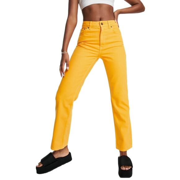 Topshop Denim - Topshop High Waist Dad Jeans Orange Women’s Sz 10